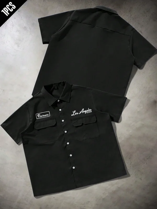 Los Angeles Micro-Relaxed Cuban-Collar Shirt - Image 2