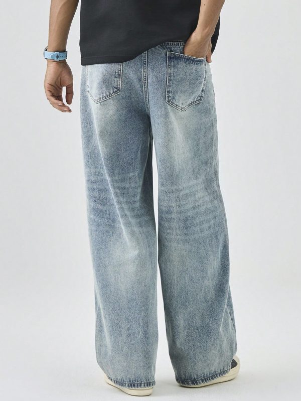 Vintage Distressed Relaxed Fit Jeans - Image 2