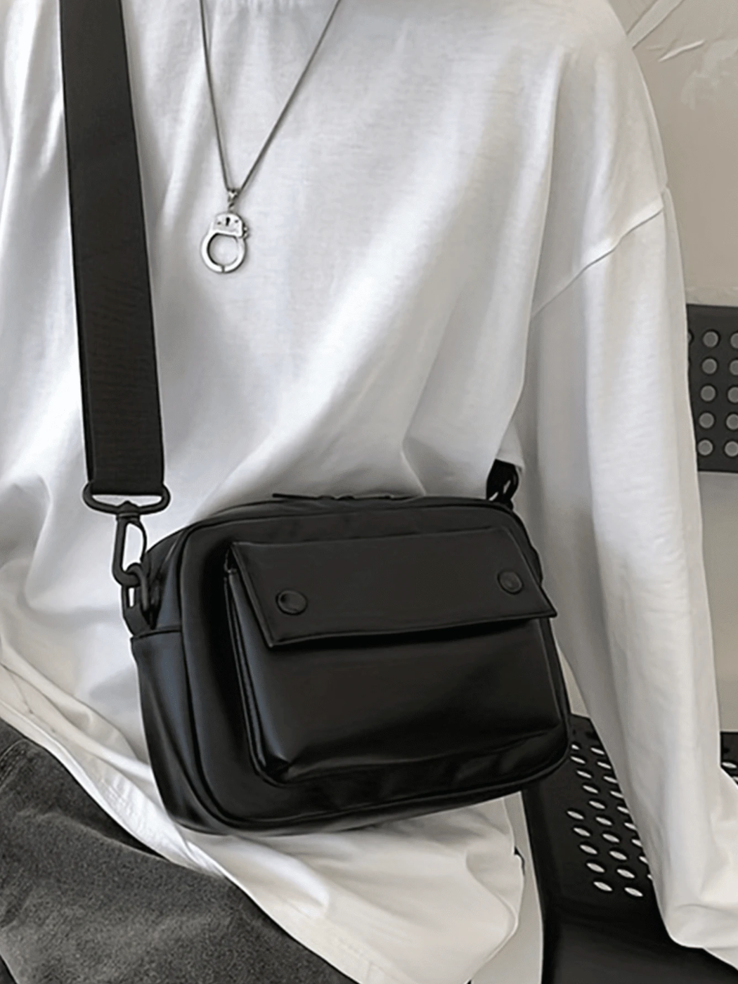 Men’s Pu Shoulder Bag