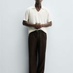 HEMP/VISCOSE KNIT POLO SHIRT