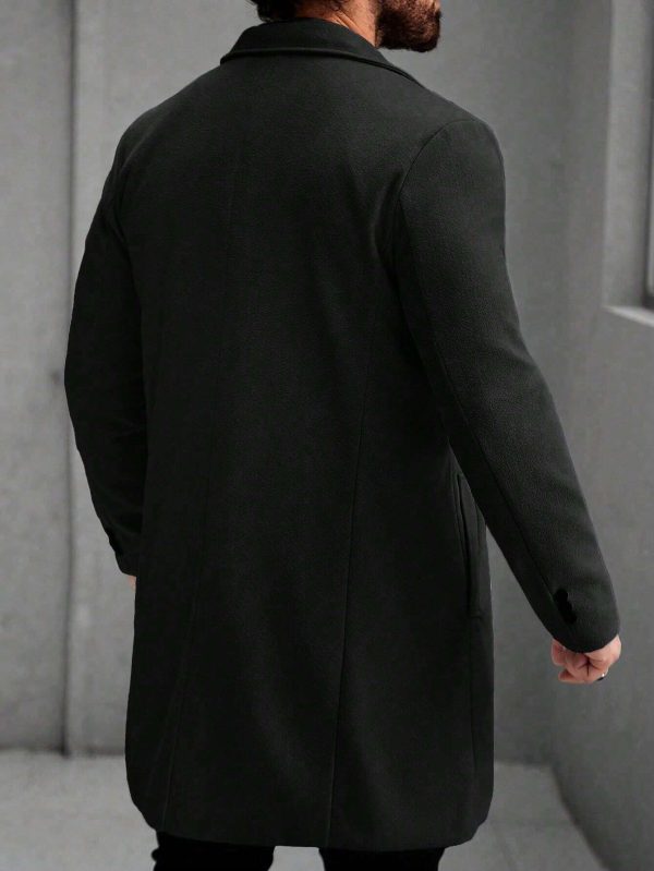 Urban Class Men's Wool Blend Overcoat - Image 3