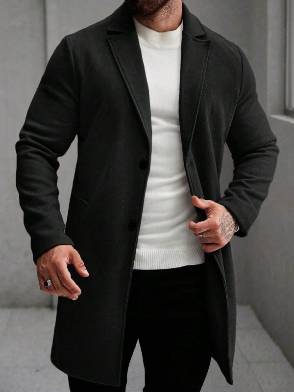 Urban Class Men's Wool Blend Overcoat - Image 5