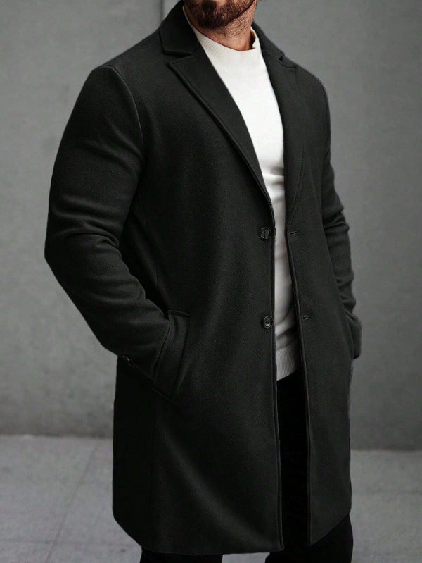 Urban Class Men's Wool Blend Overcoat - Image 4