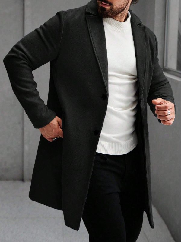 Urban Class Men's Wool Blend Overcoat - Image 6
