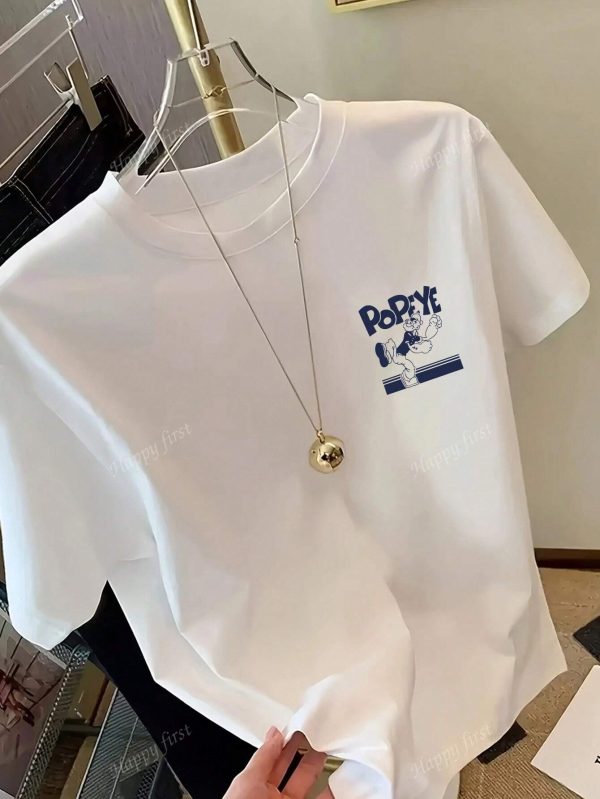 Popeye Classic Cartoon Graphic Tee - Image 4