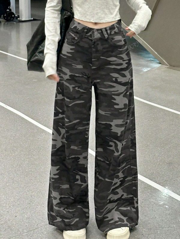 Urban Camo Wide-Leg Pants - Image 5