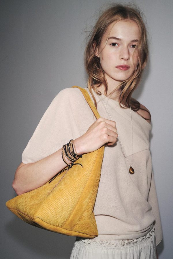 BRAIDED SPLIT SUEDE BAG - Image 2