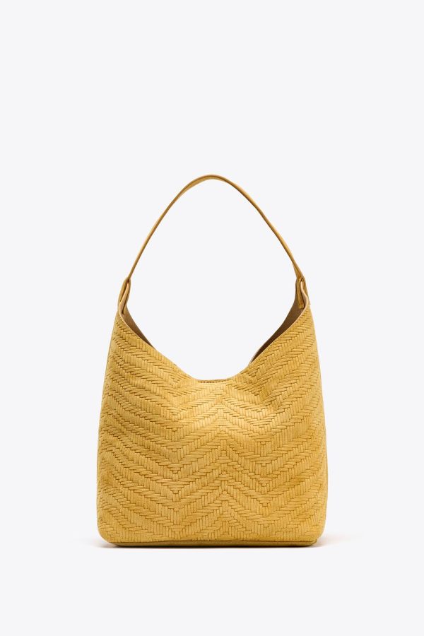 BRAIDED SPLIT SUEDE BAG - Image 3