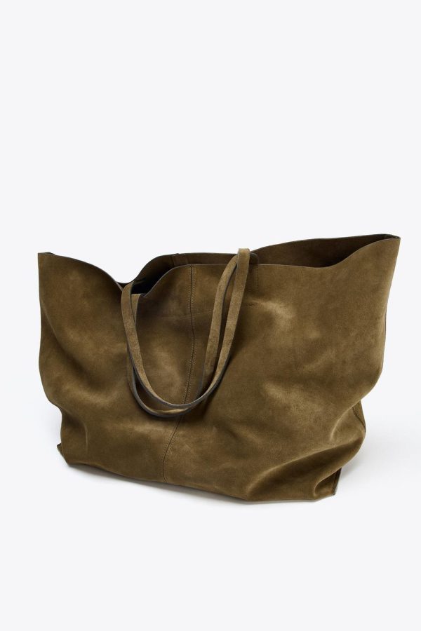 MAXI SUEDE TOTE BAG - Image 4