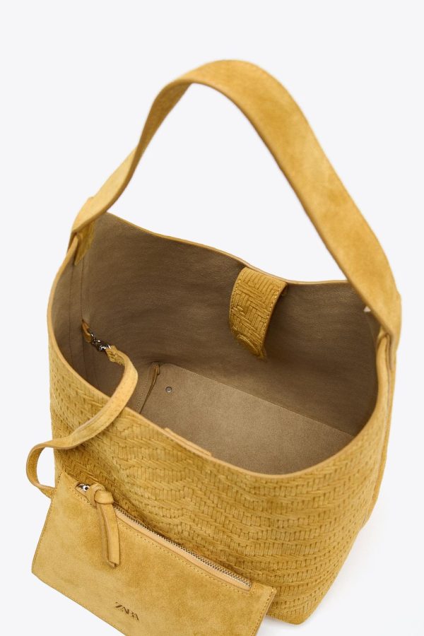 BRAIDED SPLIT SUEDE BAG - Image 5